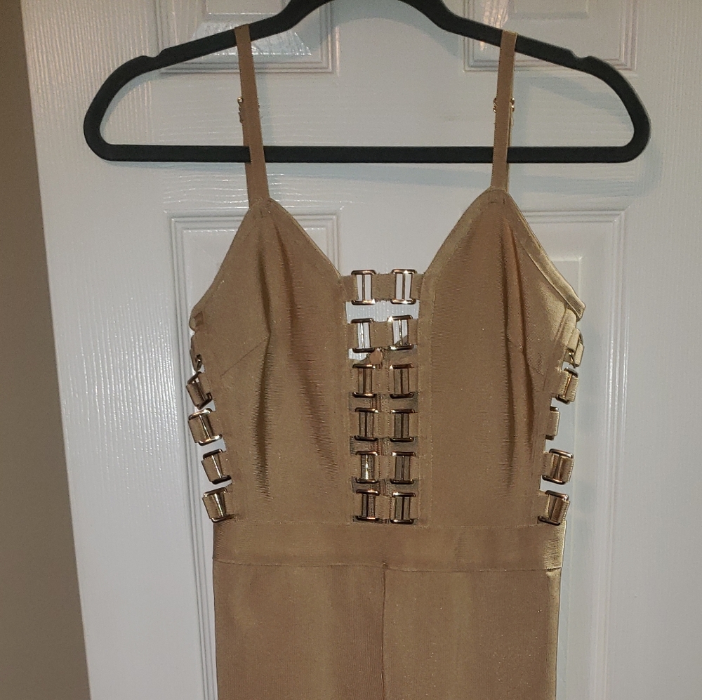 Gold Strech Bodysuit